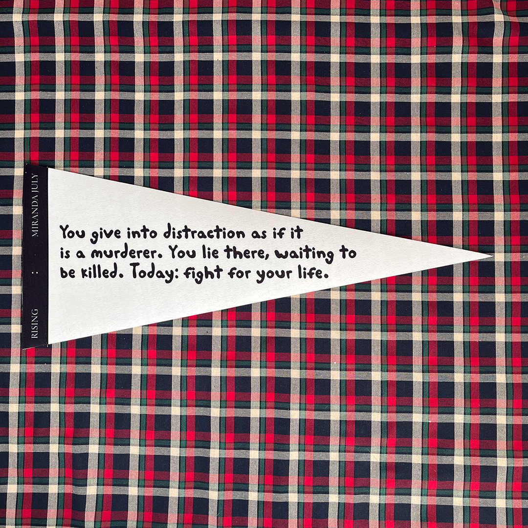 Miranda July x RISING Fortune Flag