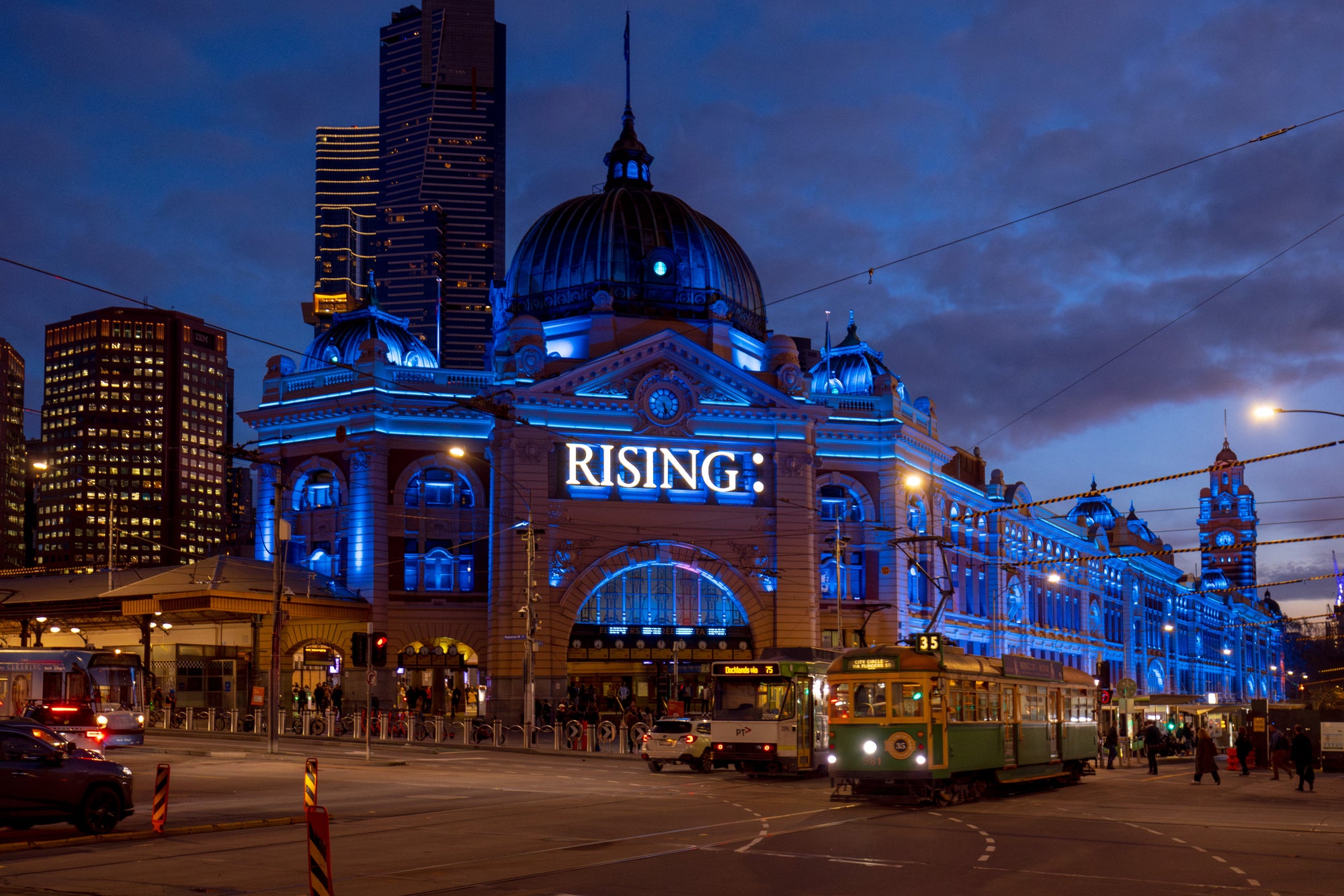 Flinders Street Station Postcard
