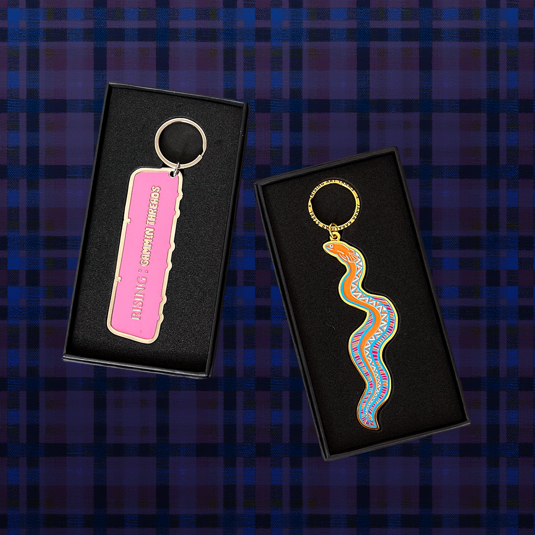 Jarra Karalinar Steel X RISING X Gammin Threads Tram Keyring