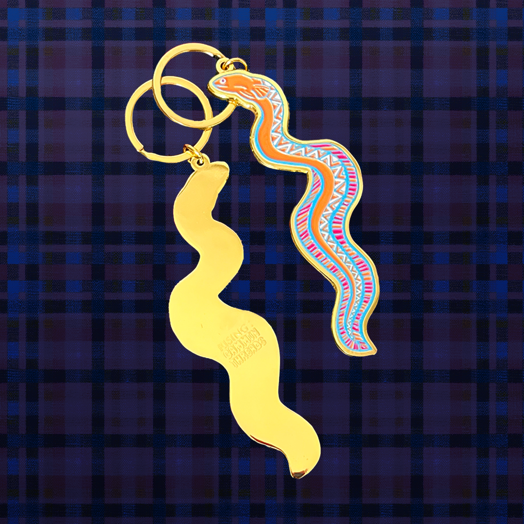 Jarra Karalinar Steel X RISING X Gammin Threads Eel Keyring