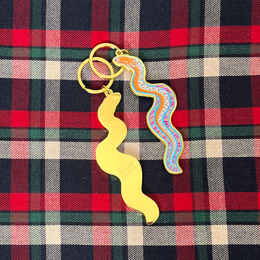 Jarra Karalinar Steel X RISING X Gammin Threads Eel Keyring