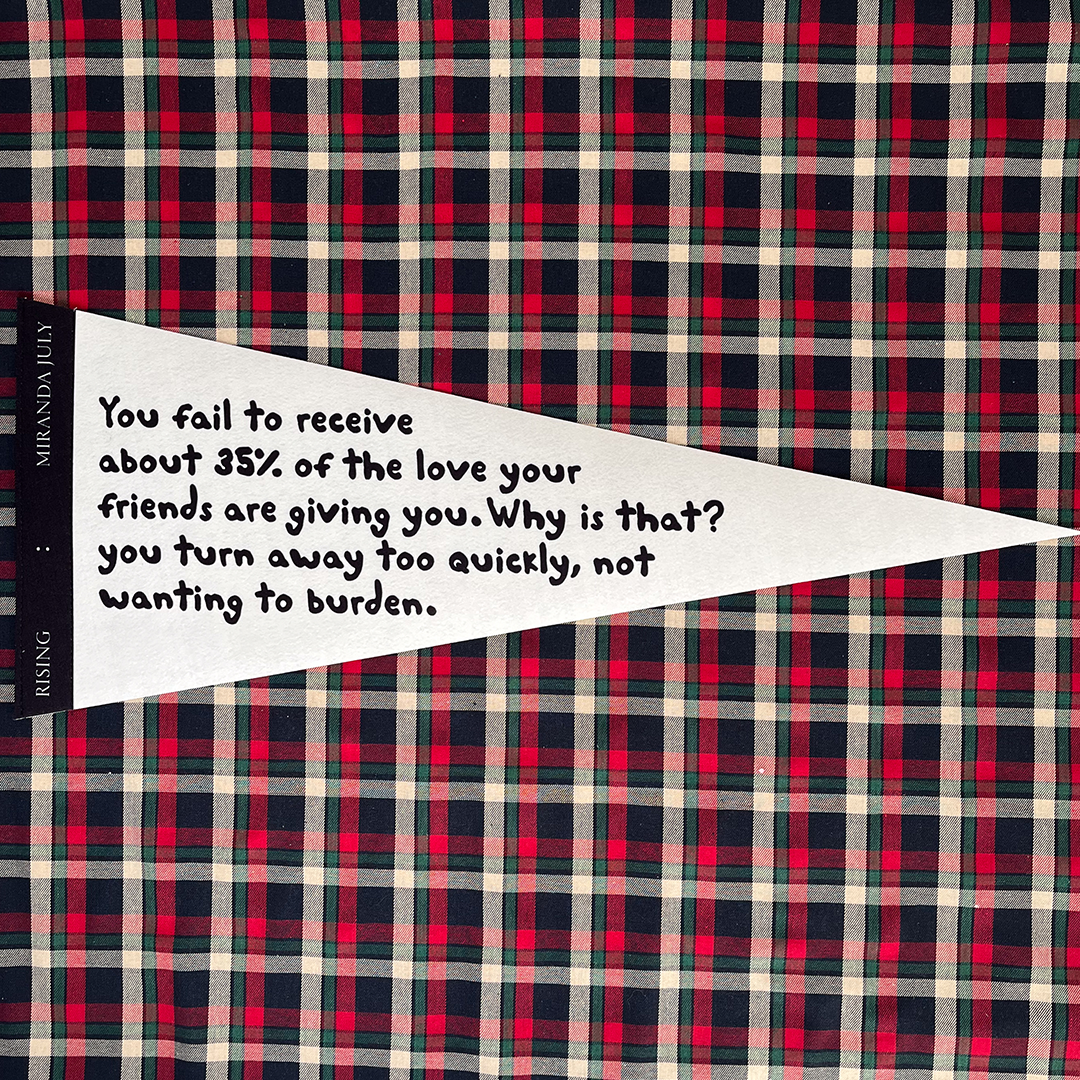 Miranda July x RISING Fortune Flag