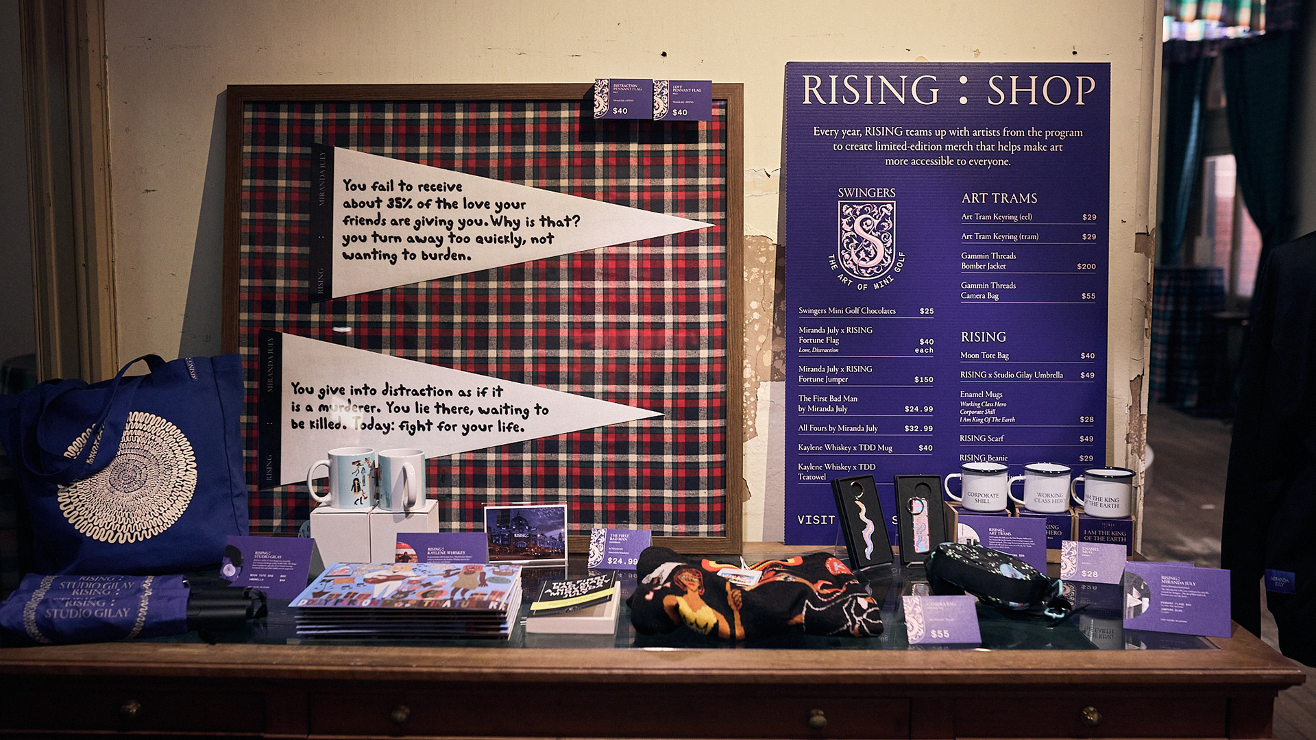 Miranda July x RISING Fortune Flag